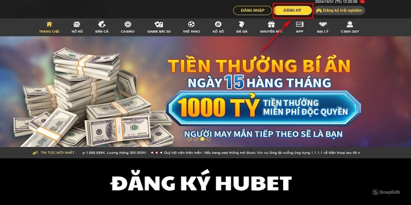 Một số quyền lợi đáng chú ý khi đăng ký Hubet