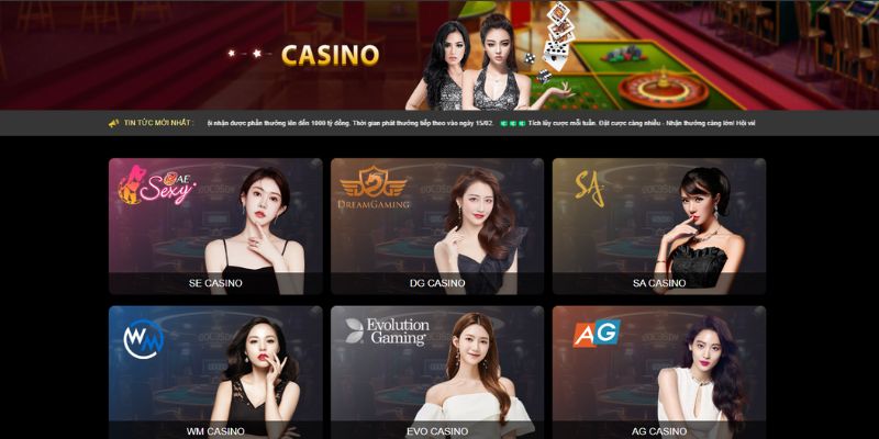 Sảnh live casino